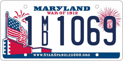 MD license plate 1MD1069