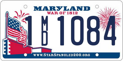 MD license plate 1MD1084