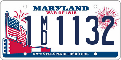 MD license plate 1MD1132