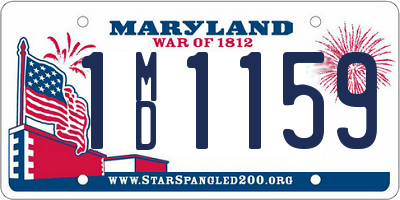 MD license plate 1MD1159