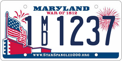 MD license plate 1MD1237