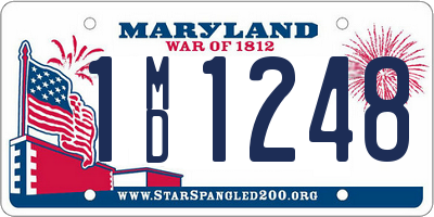 MD license plate 1MD1248