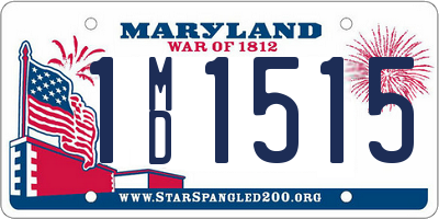 MD license plate 1MD1515