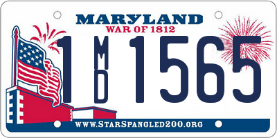 MD license plate 1MD1565