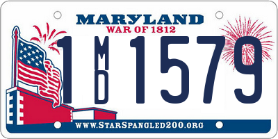 MD license plate 1MD1579