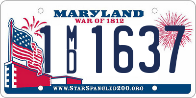 MD license plate 1MD1637