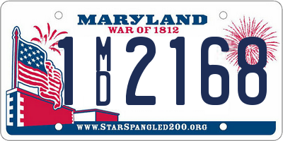 MD license plate 1MD2168