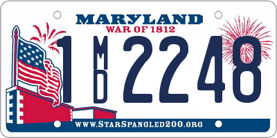 MD license plate 1MD2248