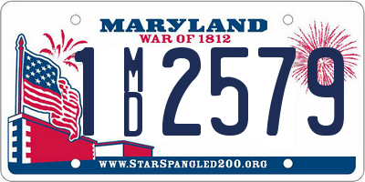MD license plate 1MD2579