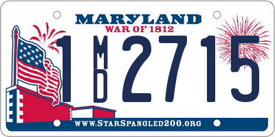 MD license plate 1MD2715