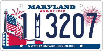 MD license plate 1MD3207