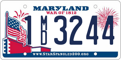 MD license plate 1MD3244