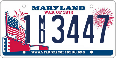 MD license plate 1MD3447