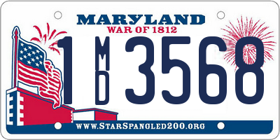 MD license plate 1MD3568