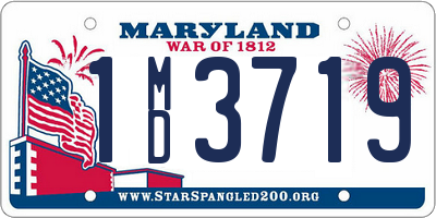 MD license plate 1MD3719