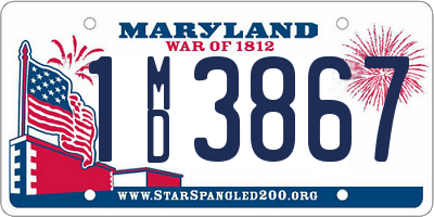 MD license plate 1MD3867