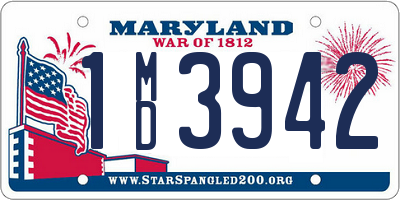 MD license plate 1MD3942