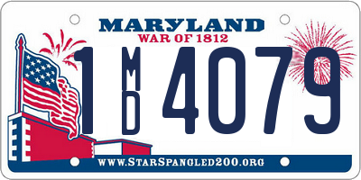 MD license plate 1MD4079