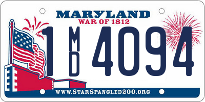 MD license plate 1MD4094