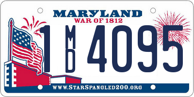 MD license plate 1MD4095