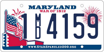 MD license plate 1MD4159