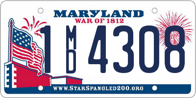MD license plate 1MD4308