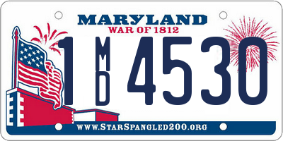 MD license plate 1MD4530