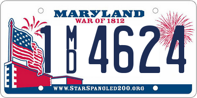 MD license plate 1MD4624