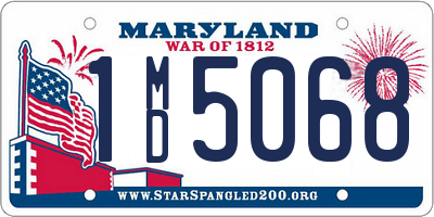 MD license plate 1MD5068