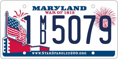 MD license plate 1MD5079