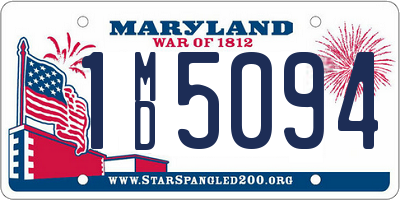 MD license plate 1MD5094