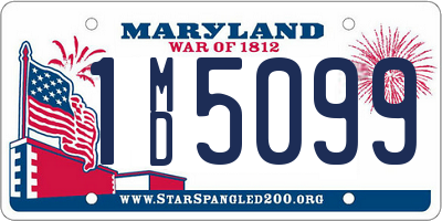 MD license plate 1MD5099