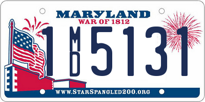 MD license plate 1MD5131