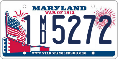 MD license plate 1MD5272