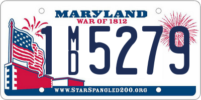 MD license plate 1MD5279