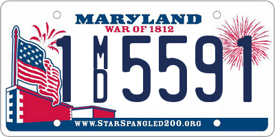 MD license plate 1MD5591