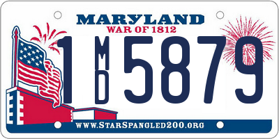 MD license plate 1MD5879