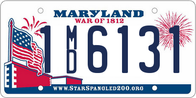 MD license plate 1MD6131
