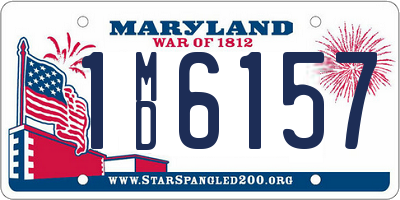 MD license plate 1MD6157