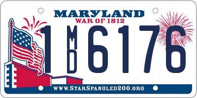 MD license plate 1MD6176
