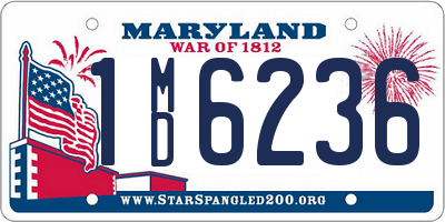 MD license plate 1MD6236