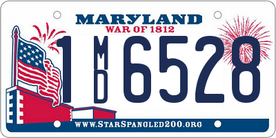 MD license plate 1MD6528