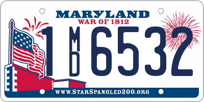 MD license plate 1MD6532
