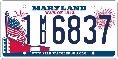 MD license plate 1MD6837