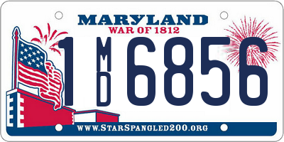 MD license plate 1MD6856