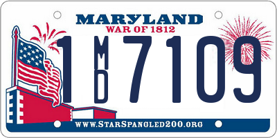 MD license plate 1MD7109