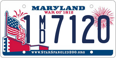 MD license plate 1MD7120