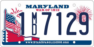 MD license plate 1MD7129