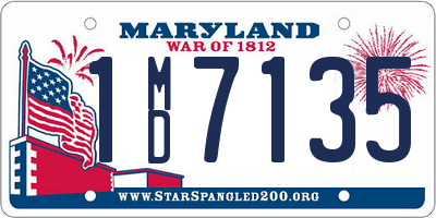 MD license plate 1MD7135