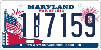 MD license plate 1MD7159